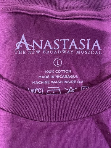 ANASTASIA The Musical BROADWAY NATIONAL TOUR TEE NEW OFFICIAL MERCHANDISE - Picture 20 of 36