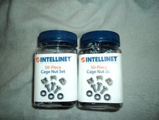 INTELLINET Network Solutions 50-Piece Cage Nut Set = TWO (2) NEW SETS / Unopened
