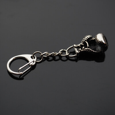 Boxing Glove Keychain Keyring Metal Alloy Pendant Clip On Key Chain Ring Gift