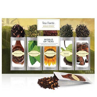 15 Count Kosher Tea Sampler Gift Set 5 Varieties Artisan Loose Leaf Teas
