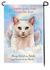 White Cat Memorial Garden Flag