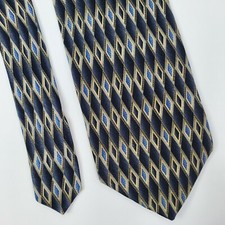 Van Heusen Blue Geometric Silk Tie Classic
