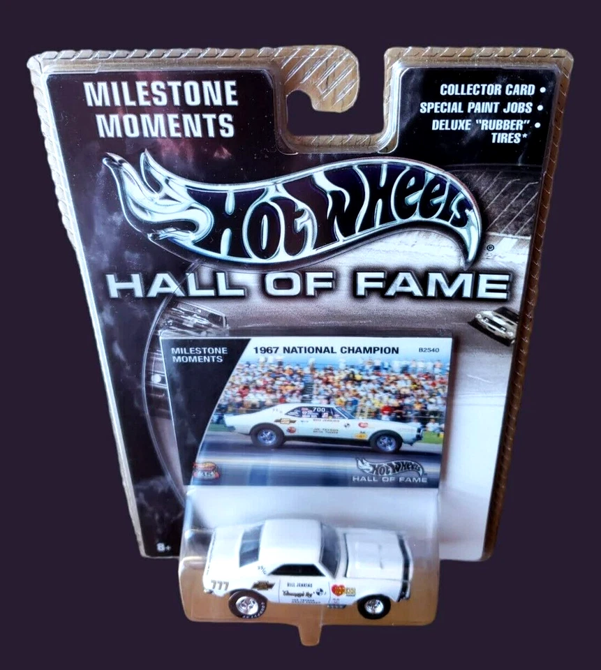 Hot Wheels '67 CAMARO Blanco '67 Campeón Nacional Salón Fama Hitos Momentos Foto 3 de 4