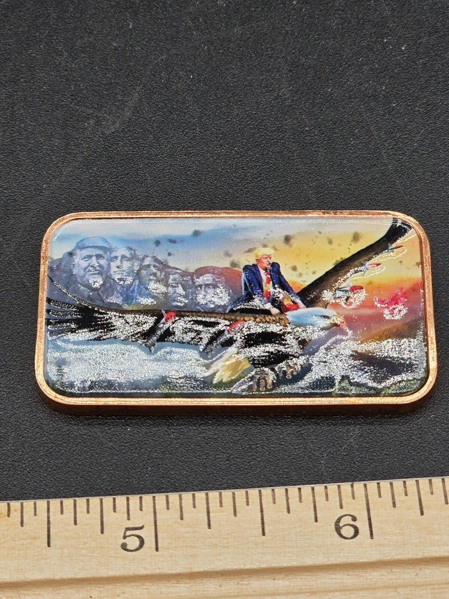 1 oz Copper Bar Trump Riding An eagle Named freedom | eBay