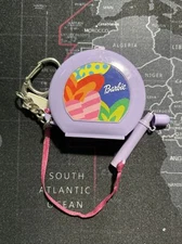Basic Fun Barbie Compact Miniature Toy w/ Keychain, Mirror Inside, Note Pad, Pen