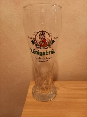 altes Weizenbierglas 0,5L, KÖNIGSBRÄU Fussball WM 94 - Bild 1 von 3