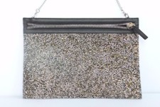 Swarovski Gold Glam Rock Crystal Purse Genuine Calfskin Leather New In Box