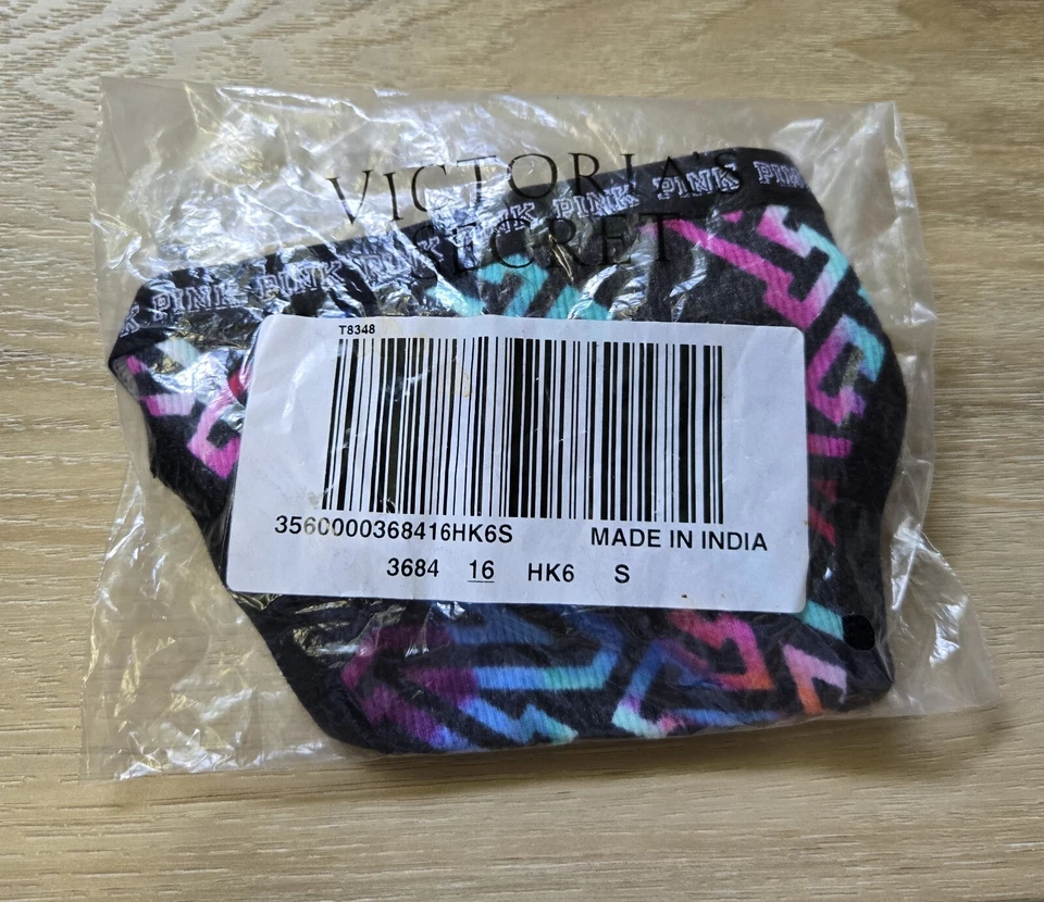 NIB Victoria's Secret PINK Cotton Double Strap String Low-Rise Thong Panties S - Image 4 of 4