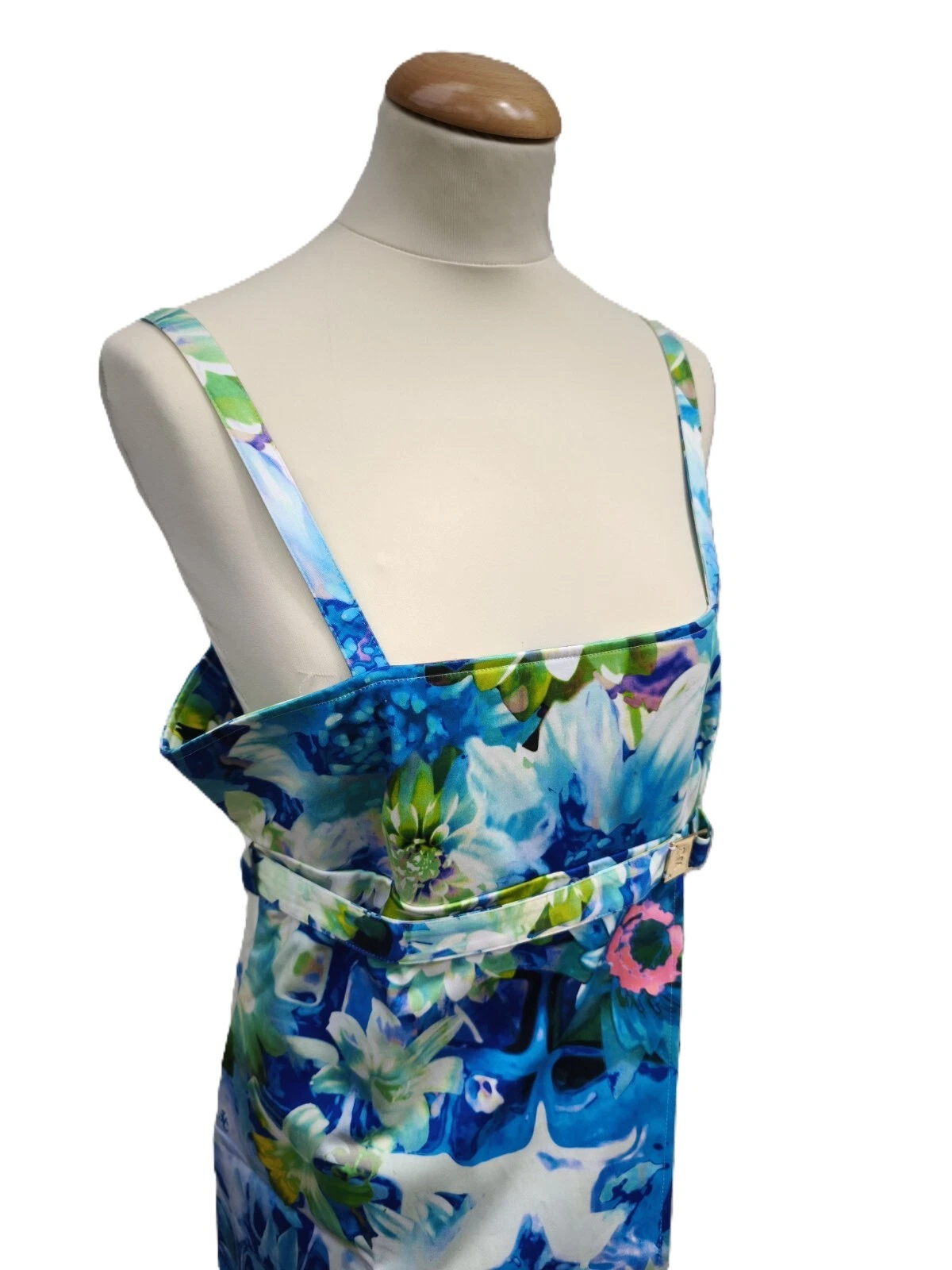 Abito VERSACE JEANS COUTURE vintage Y2K a fiori NUOVO!! Taglia Large