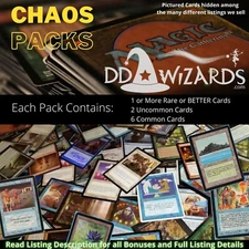 DDWizards Chaos Packs Magic: The Gathering Repacks Guaranteed Rares + Bonuses