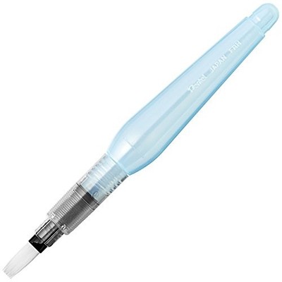 Pentel Water Brush Pen Flat Medium Tip FRH-MH Aqua Watercolor Brush