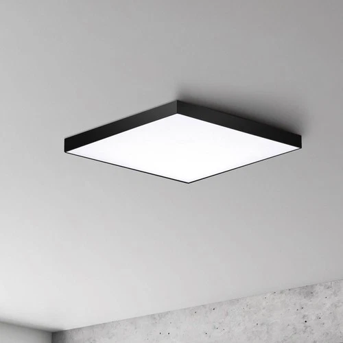 Maxim Trim 10 1/2" Wide Square Black LED Ceiling Light - Picture 1 of 3