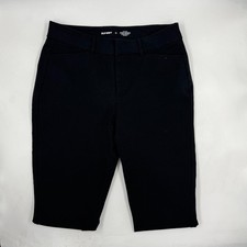 Old Navy Womens Pixie Skinny Secret-Smooth Pants Size 10 Black Cotton Slim Leg