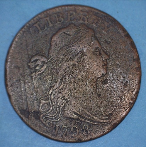 VERY SCARCE: 1798 SHELDON-159 DIE MARRIAGE DRAPED BUST LARGE CENT - *21500748 🌈