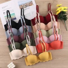 Seamless Bra Adjustable Push Up Bras Candy Color Pushup Bra Wireless Bra