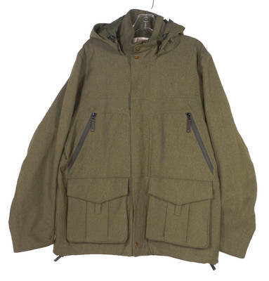 Filson 10111 Otter Green Waterproof Hooded Elliott Bay Jacket Size Medium