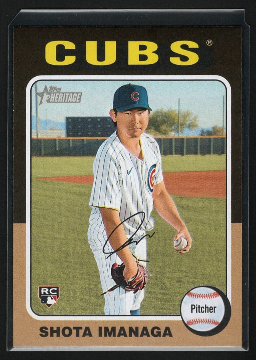 Shota Imanaga 2024 Topps Heritage High Number #564 Rookie - Chicago Cubs