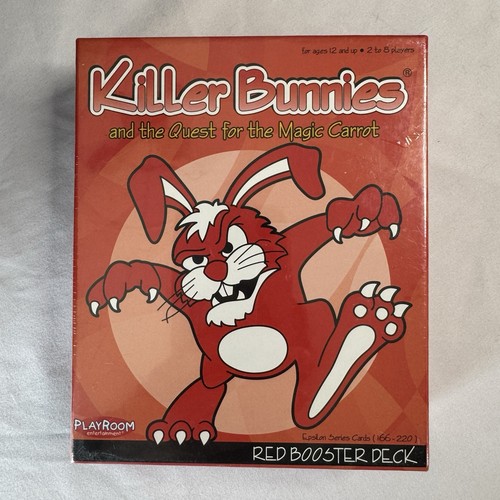 Killer Bunnies Quest Magic Carrot RED Booster Deck Spielzimmer NEU SEALED 2003