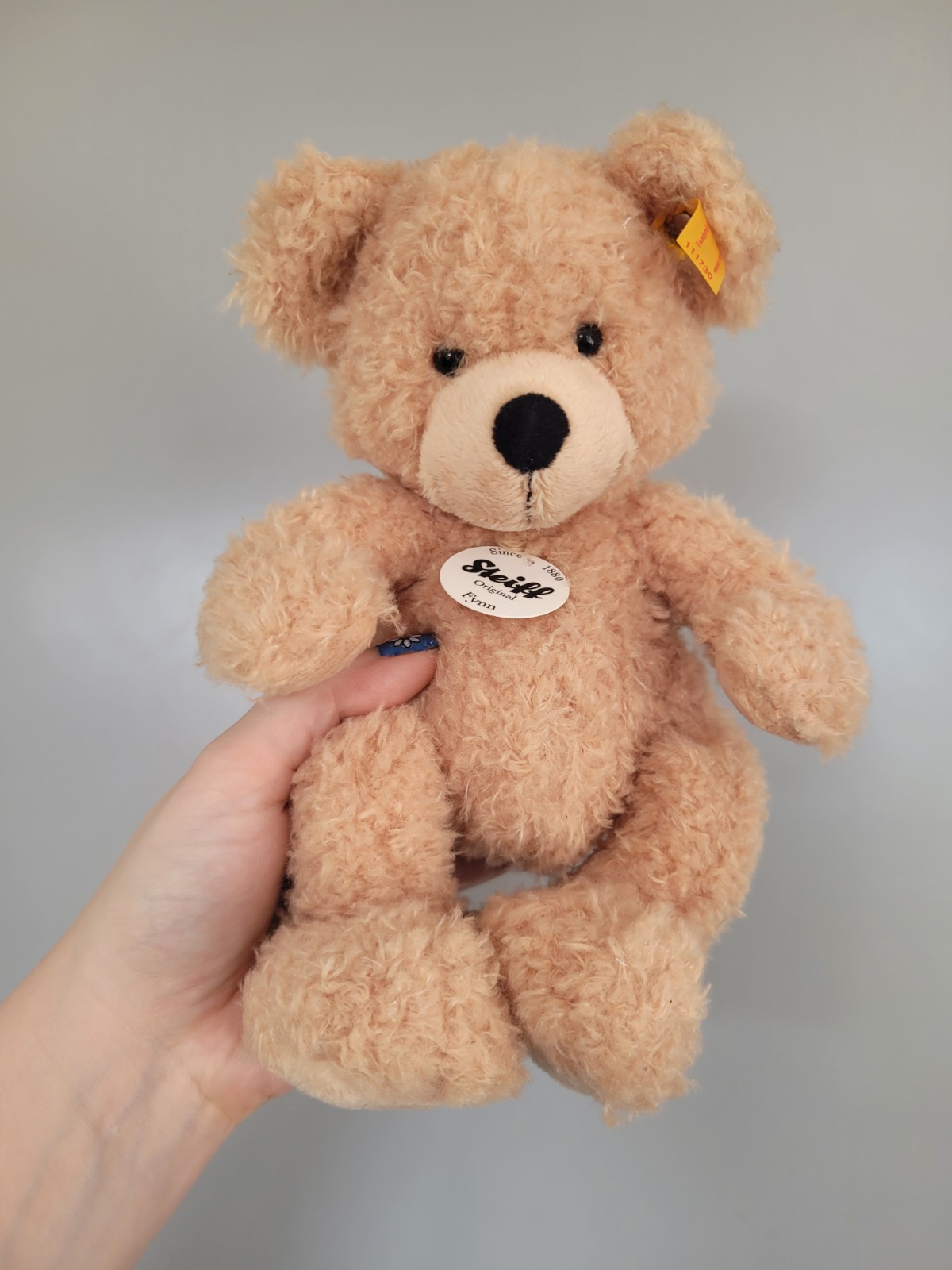 STEIFF EAN 111730 - Fynn Teddy Bear in Suitcase / Box Beige Brand New Plush 23cm