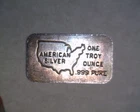 1 OZ.  OLD  SILVER BAR FROM  AMERICAN SILVER