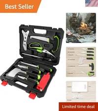 Versatile 10-Piece Outdoor Dressing Kit for Hunting, Fishing, and Camping