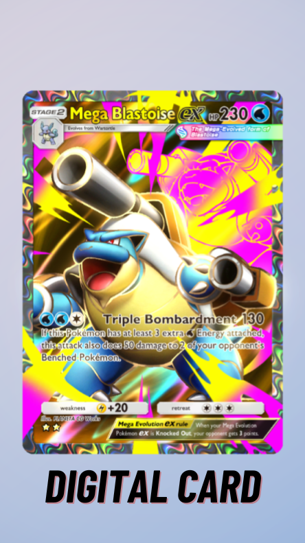 Mega Blastoise EX Crimson Blaze Pokemon TCG Pocket 2 Star (English