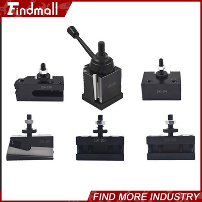 Findmall BXA 250-222 Wedge Tool Post Holder Set Quick Change Swing Dia 10-15''