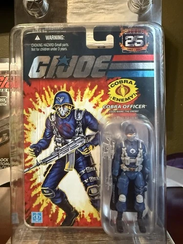 GI Joe Early  2007 Cobra Officer Foil Exclusive With Star ⭐️ Case MOC