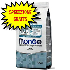 MONGE GATTO CROCCHETTA KITTEN MONOPROTEICO TROTA 1,5 KG