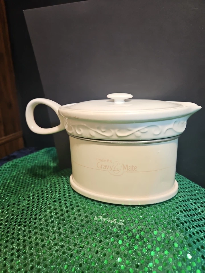 Rival Crock Pot GRAVY BOAT Electric Warmer Ceramic  SCVG000@ G - Image 4 of 4