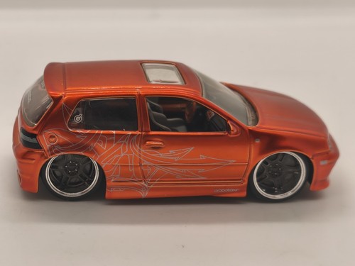 1:50 VW GOLF ORANGE HOT WHEELS DROPSTARS G8195 3415 EA DIE-CAST CUSTOM VEHICLES - Bild 4 von 9