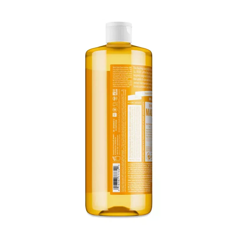 Sabonete Líquido Dr. Bronner's Magic Pure Castile - Citrus - Pacote com 32 oz x 4 - Imagem 3 de 4