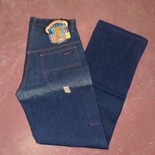 Nos Vintage 60s 70s Dee Cee Jeans 30x32 Blue Made In USA Rare