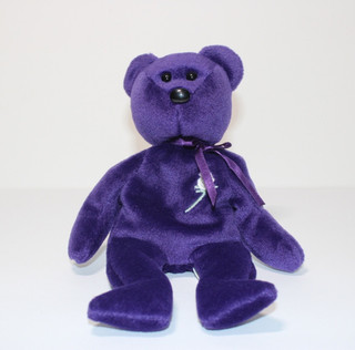 Ty Beanie Babies Princess Diana Bear 1997 Purple Plush with Tags TY Purple