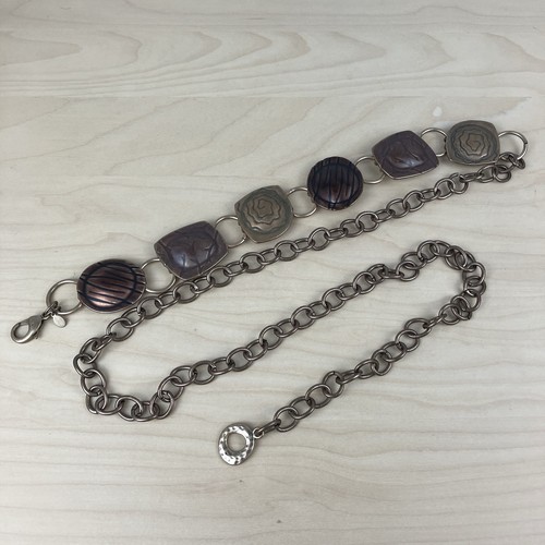 Chico’s Women’s Medallion Chain Metal Belt 51” Long - Picture 5 of 7