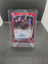 2025 Bowman - Chrome Prospect Autographs Luis Merejo #CPA-LM Red Lava 5/5