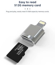 Lightning To Micro TF Card Reader Converter For iPhone 13 12 For iOS System