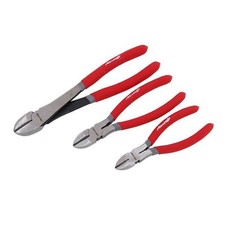 Wire Cutting Pliers Diagonal Side Cutters Heavy Duty 3pc Set Polished 6 8 10"