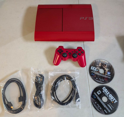 Sony PS3 Super Slim: Red God of War Edition (500GB) Legacy Bundle CECH-4001C