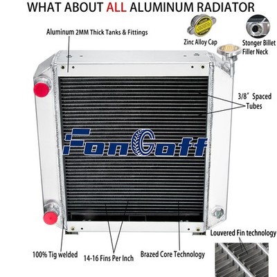 3 Row Radiator For Ford New Holland TC35 TC35D,D35 D40 DX35 DX40 TC40D #86401465