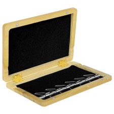 Elegant Hardwood Reed Box For 6 Bassoon Reed Wall Mountable Protective