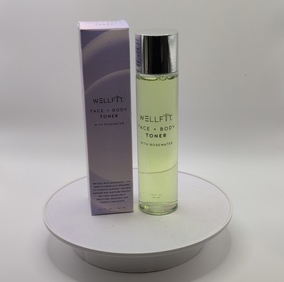 WELLFIT Face + Body Toner Rosewater Niacinamide Hydrating 5.5 fl oz