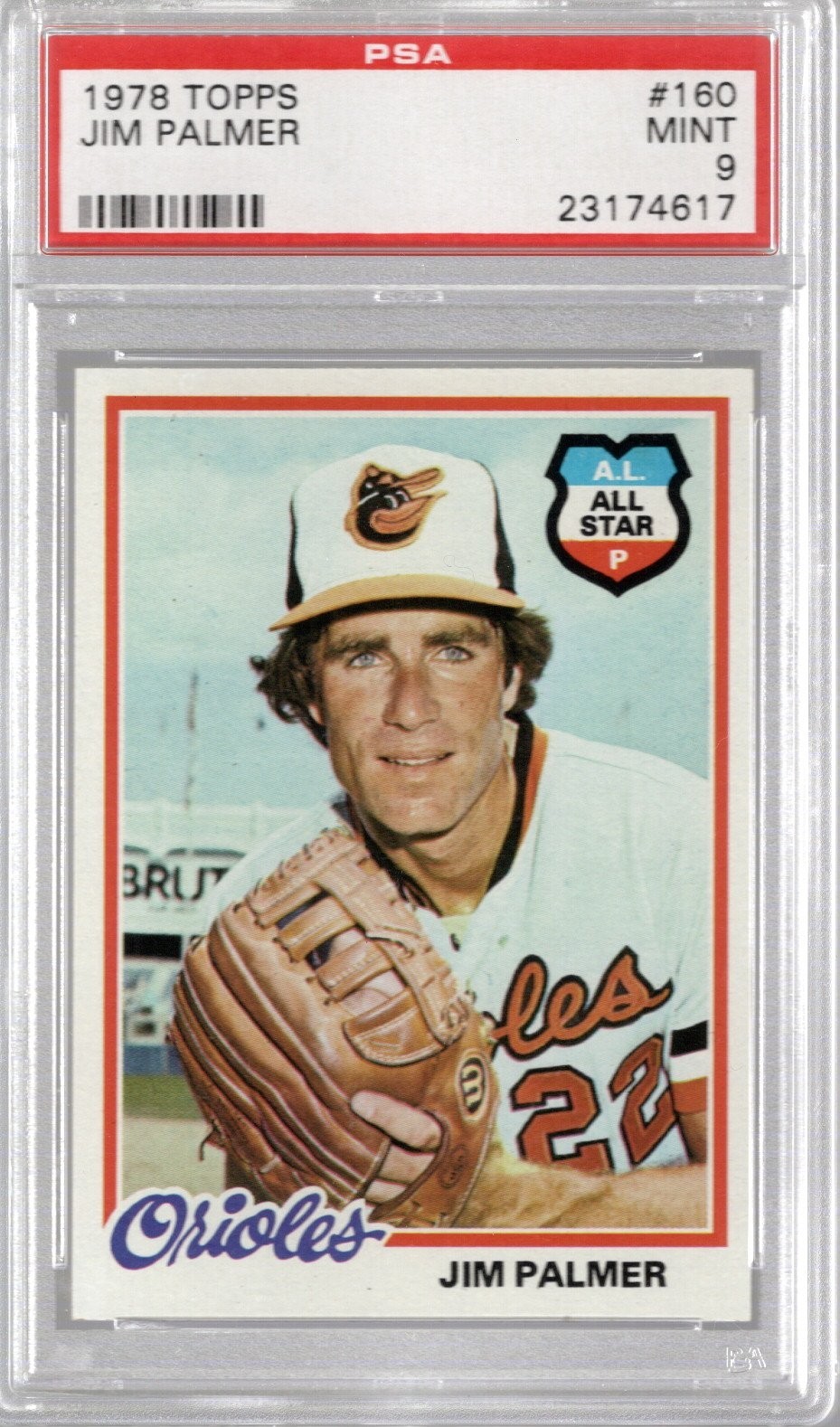 Jim Palmer 1978 Topps #160 PSA 9