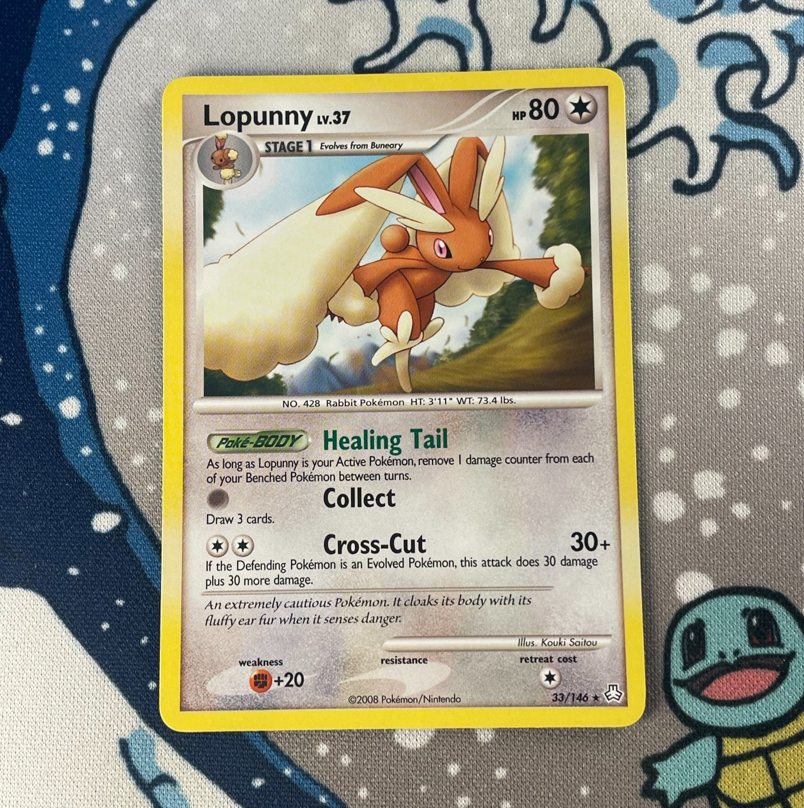 Lopunny 33/146 Non Holo Rare Diamond & Pearl Legends Awakened Card 2008 NM/LP