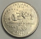 2002"D" Indiana Quarter**High Grade** Struck Through Grease Error**(Ships FREE) — photo 1