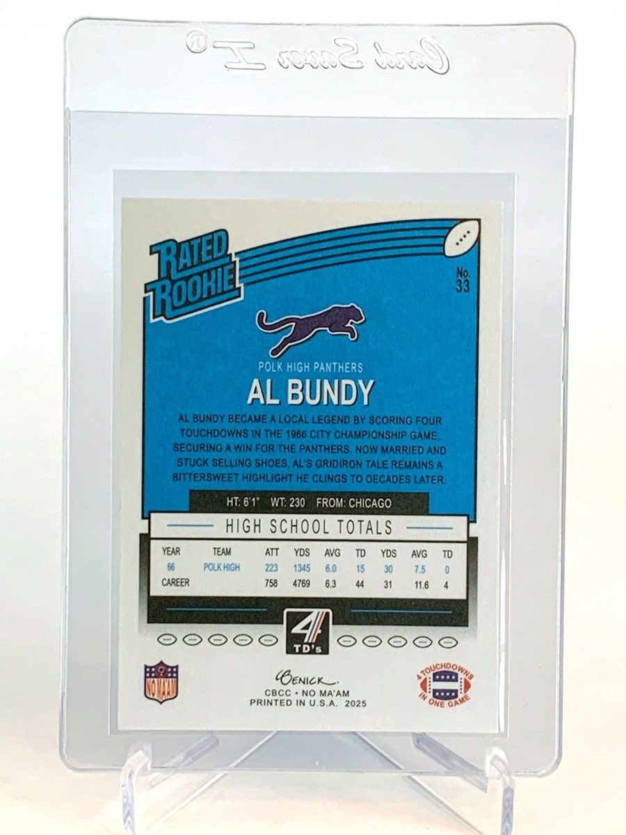 Custom Al Bundy Parody Card- 4 TD's ~ Polk High ~ Novelty | eBay