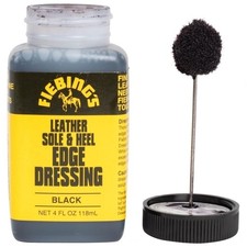 Fiebing's Leather Sole Heel Black Edge Dressing 4 oz - High Gloss Shoe...