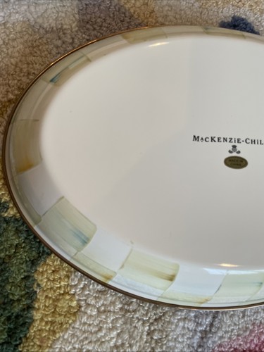MacKenzie-Childs Parchment Check Enamel Oval Dish - Picture 12 of 24