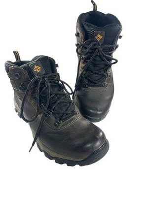 Columbia Newton Ridge Plus II Mens 10.5 Brown Hiking Boots Waterproof BM3970-231