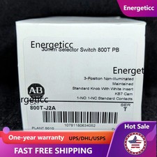 NEW AB Bulletin 800T-J2A Oil Tight Selector Switch 3 POSITION Maint US Free Tax